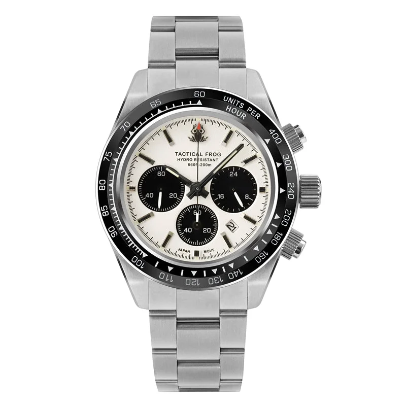 men's chronograph watches for water activities -Tactical Frog VS75 Solar Chronograph Watch men's chronograph watches for water activities -Tactical Frog VS75 Solar Chronograph Watch