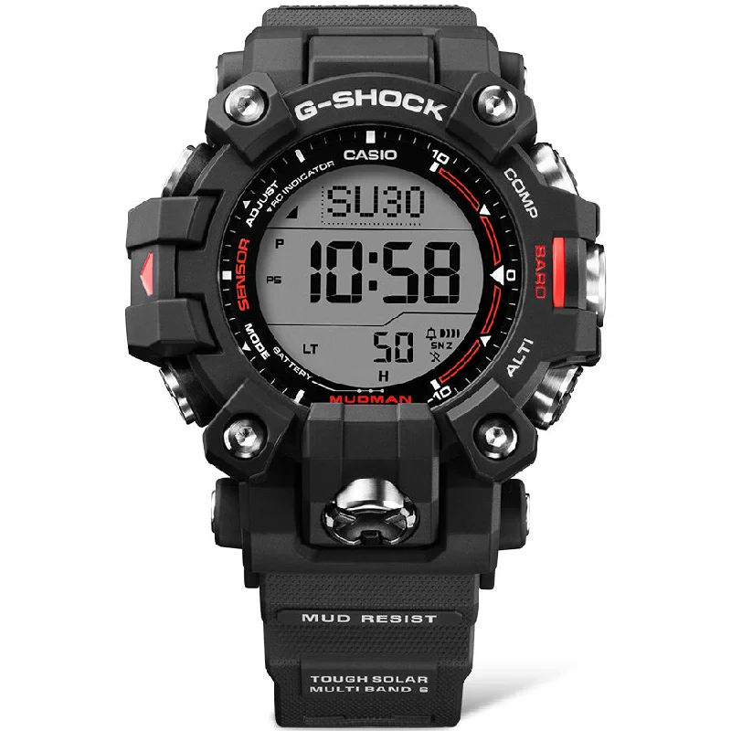 men's skeletonized watch for collectors -G-Shock GW9500 Mudman Black