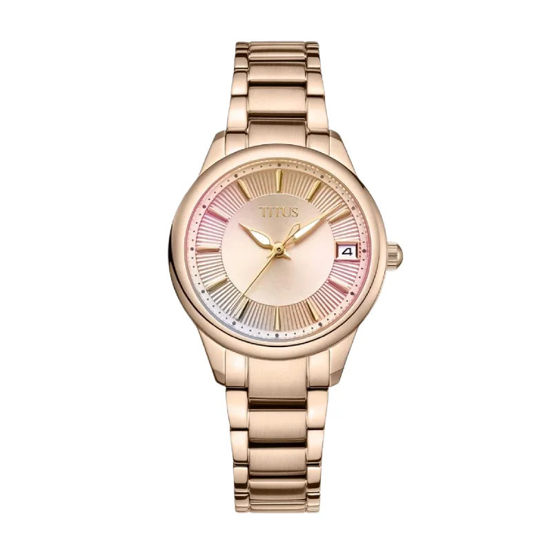 women's mechanical watches with high precision -SOLVIL ET TITUS FAIR LADY W06-03373-004 3 HANDS DATE QUARTZ WOMEN WATCH
