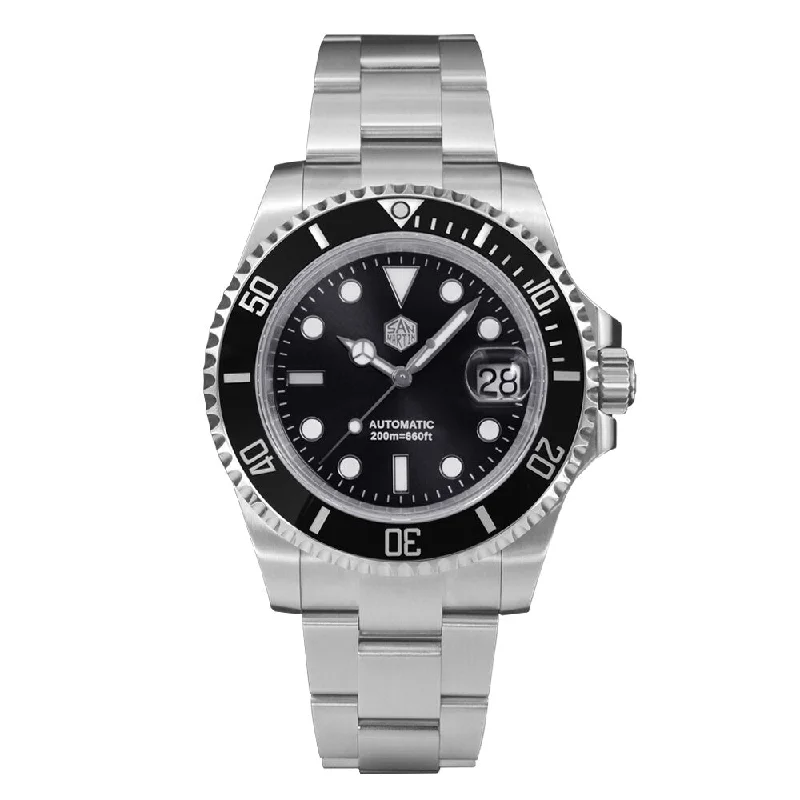 men's dive watches for freediving -San Martin Sub 41mm Water Ghost SN019
