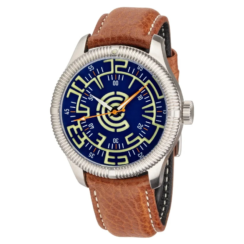 unique men's skeletonized watches with visible gears -Ocean Crawler Lume Rush Diver V2 Automatic Blue unique men's skeletonized watches with visible gears -Ocean Crawler Lume Rush Diver V2 Automatic Blue