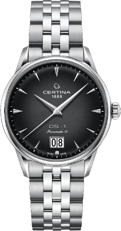 men's mechanical watches with anniversary edition design -Certina DS-1 Big Date Powermatic 80