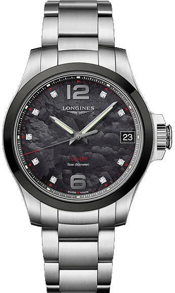 women's Longines with spring drive display function -Longines Watch Conquest V.H.P Ladies women's Longines with spring drive display function -Longines Watch Conquest V.H.P Ladies