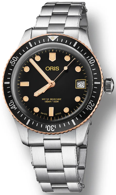 women's mechanical watches with double-domed design -Oris Watch Divers Sixty Five