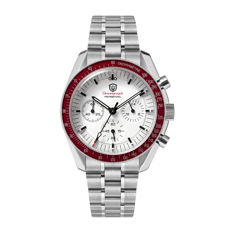White-Red Bezel