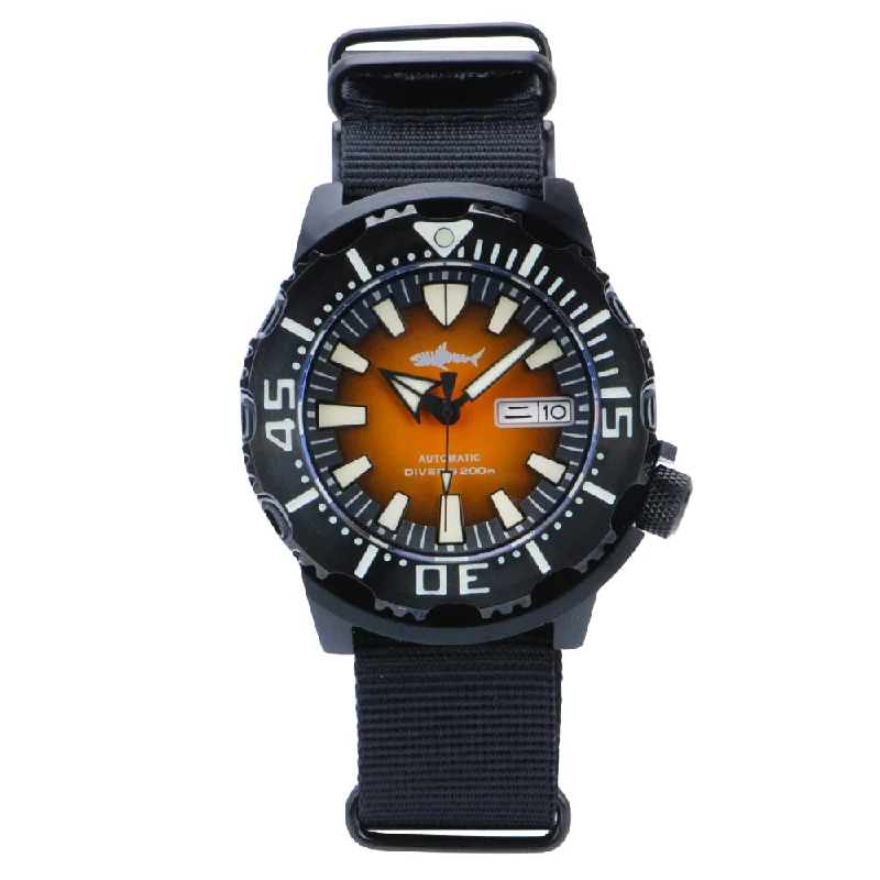 men's dive watches for everyday wear -Heimdallr Sharkey PVD Ocean-Monster Dive Watch men's dive watches for everyday wear -Heimdallr Sharkey PVD Ocean-Monster Dive Watch