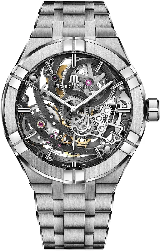 men's mechanical watches with tritium display function -Maurice Lacroix Aikon Manufacture Skeleton