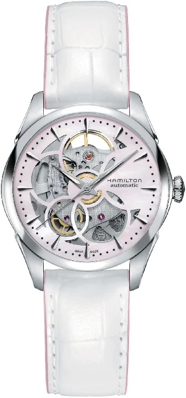 women's Hamilton water-resistant watches -Hamilton Watch Jazzmaster Skeleton Lady Auto