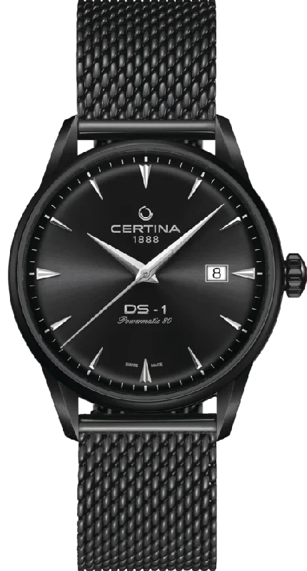 men's mechanical watches with BGW9 SuperLuminova display function -Certina DS-1
