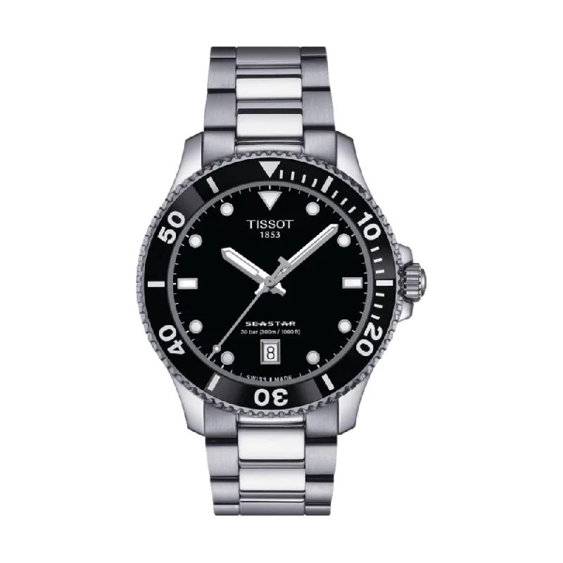 men's chronograph watches with limited edition design -Seastar 1000 40mm Black Dial men's chronograph watches with limited edition design -Seastar 1000 40mm Black Dial