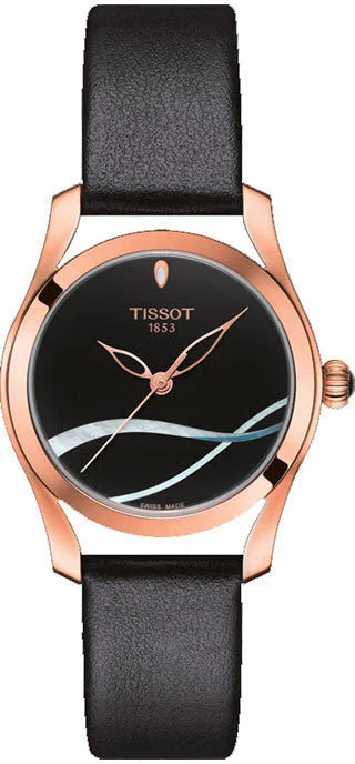 women's Tissot leather strap watches -Tissot Watch T-Wave D
