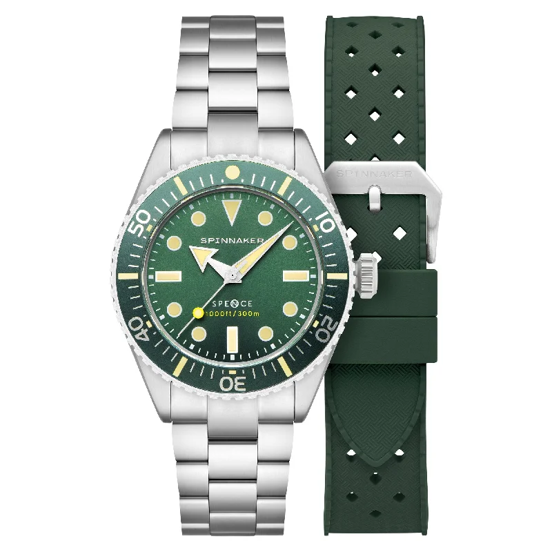 high-performance men's skeletonized watches -Spinnaker Spence 300 Automatic Olive