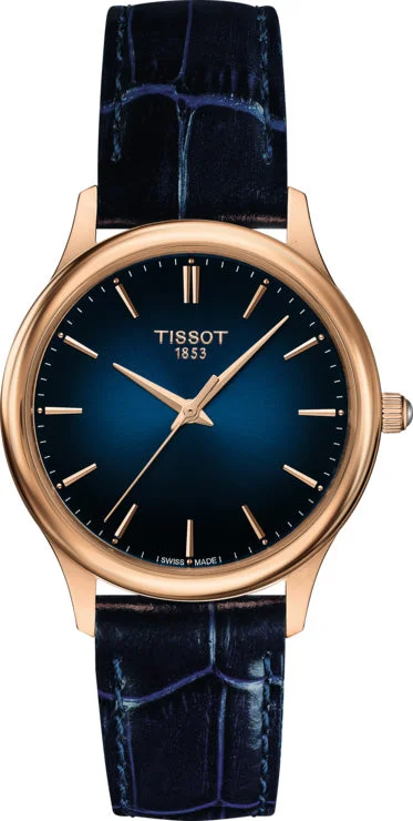 women's Tissot personalized engraving watches -Tissot Watch Excellence 18ct Gold Ladies