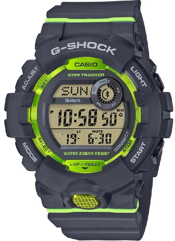Mens Smart Watches Blood Oxygen Monitoring-G-Shock GBD-800 G-Squad Bluetooth Mens