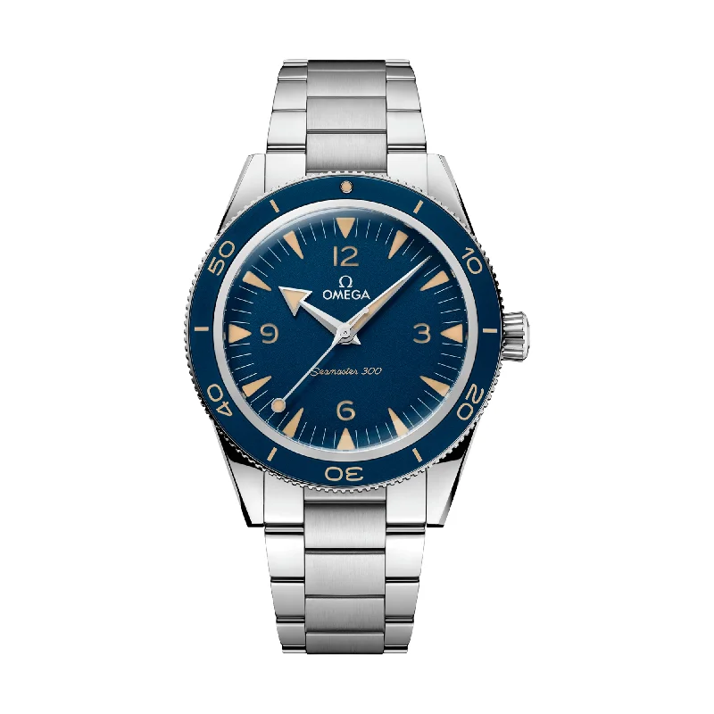 men's dive watches with classic style -Seamaster 300 Co-Axial Master Chronometer 41mm - Blue on Bracelet men's dive watches with classic style -Seamaster 300 Co-Axial Master Chronometer 41mm - Blue on Bracelet