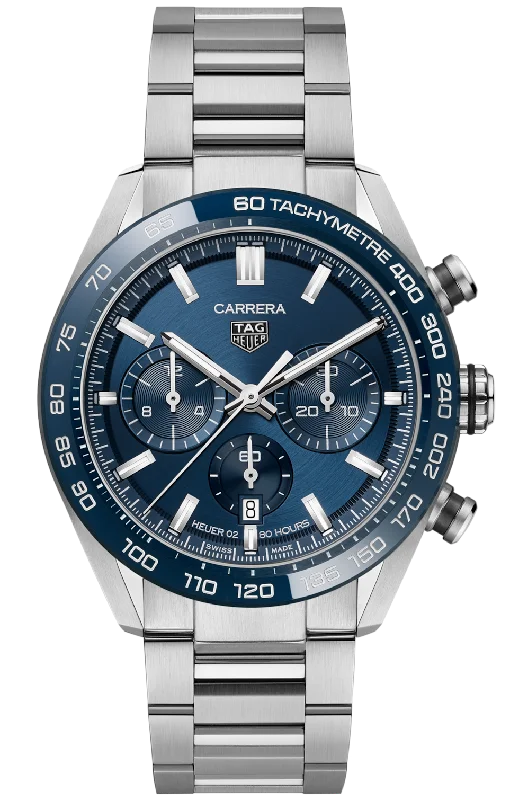 men's chronograph watches with tourbillon style design -TAG Heuer Carrera Heuer 02 Chronograph
