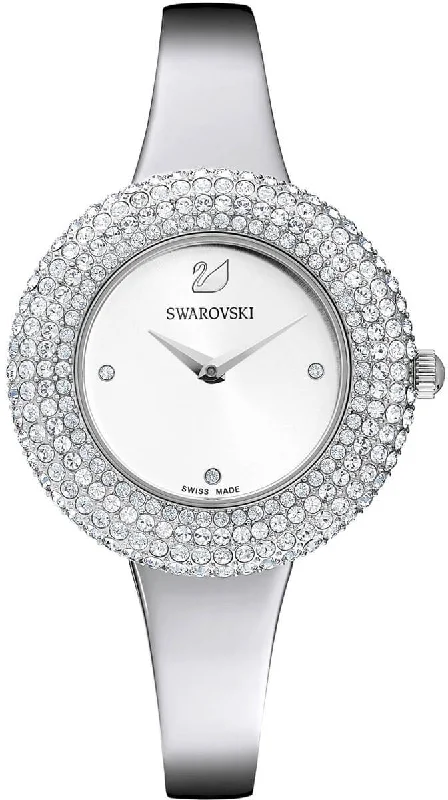 women's mechanical watches with tritium design -Swarovski Crystal Rose Ladies