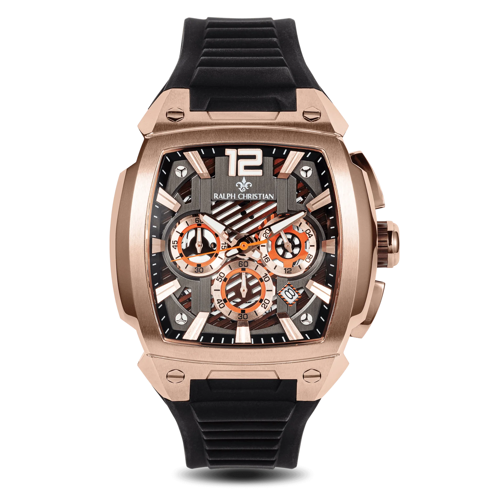 men's mechanical watches with alarm display -The Phantom Chrono - Rose Gold