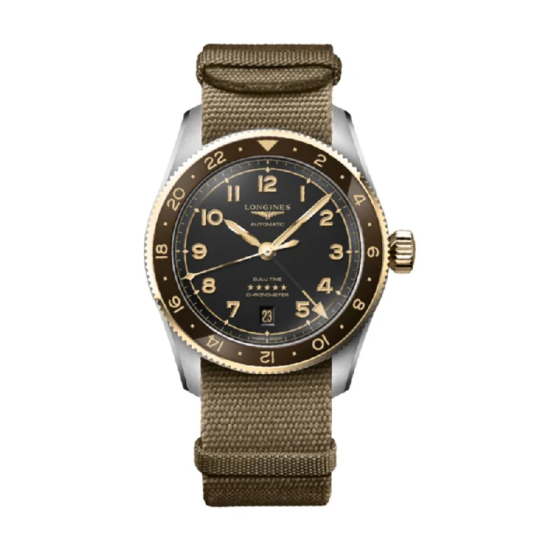 men's GMT watches with world time design -Spirit Zulu Time 39mm S&G on Fabric Strap men's GMT watches with world time design -Spirit Zulu Time 39mm S&G on Fabric Strap