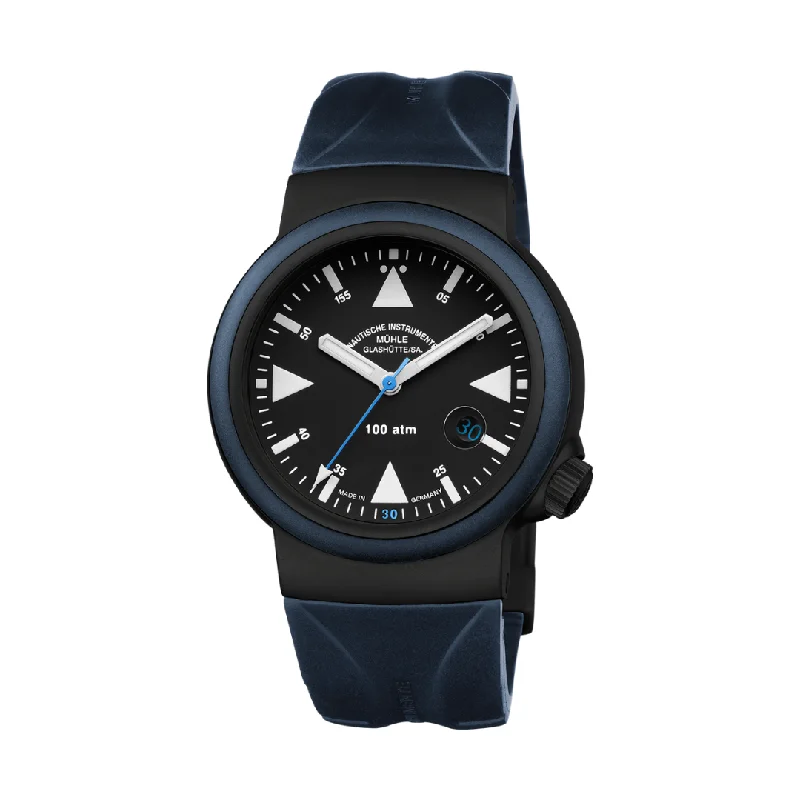 men's Seiko magnetic-resistant design watches -MÜHLE-GLASHÜTTE S.A.R. RESCUE-TIMER EDITION 1994 M1-41-03-1994-KB LIMITED EDITION AUTOMATIC MEN WATCH