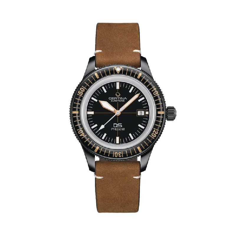 men's pilot watches with tourbillon design -DS PH200M PVD