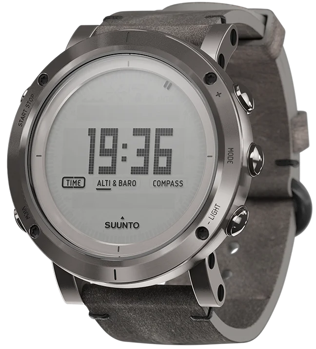 Smart Watches for Mens Sunrise/Sunset Display-Suunto Watch Essential Steel