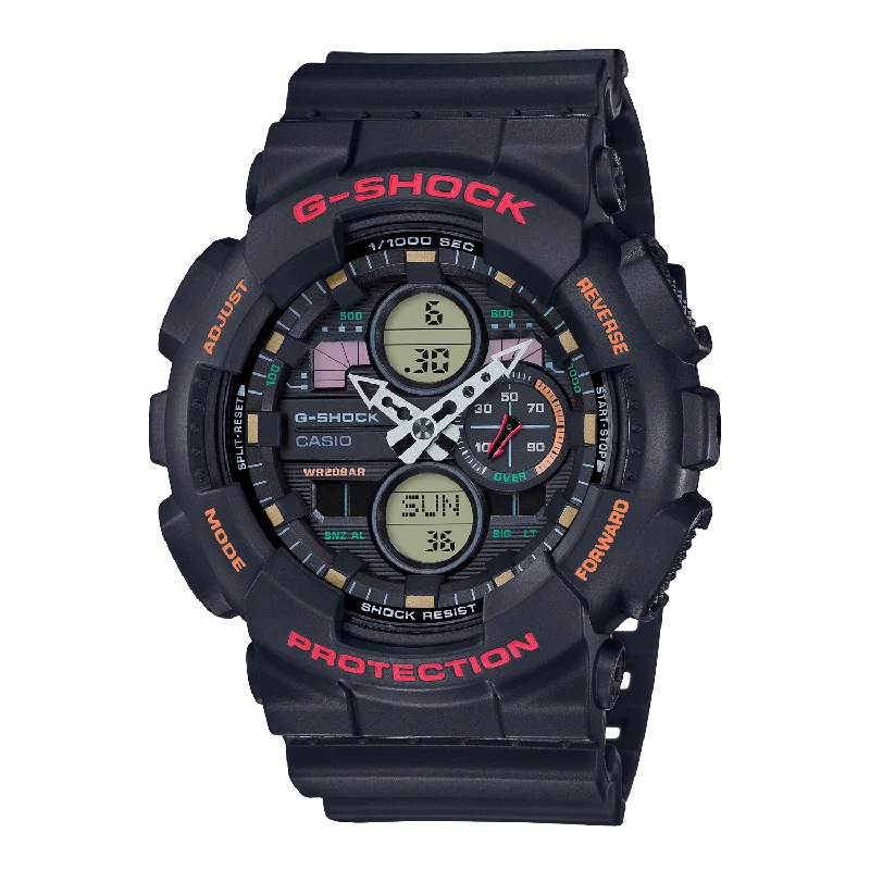 men's digital watches with BGW9 SuperLuminova display -CASIO G-SHOCK GA-140-1A4DR STANDARD ANALOG-DIGITAL BLACK WATCH men's digital watches with BGW9 SuperLuminova display -CASIO G-SHOCK GA-140-1A4DR STANDARD ANALOG-DIGITAL BLACK WATCH