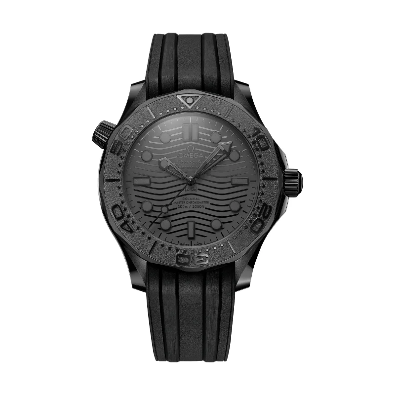 men's GMT watches with manual design -Seamaster Diver 300M Co-Axial Master Chronometer Ceramic 43.5mm - Black on Rubber Strap men's GMT watches with manual design -Seamaster Diver 300M Co-Axial Master Chronometer Ceramic 43.5mm - Black on Rubber Strap