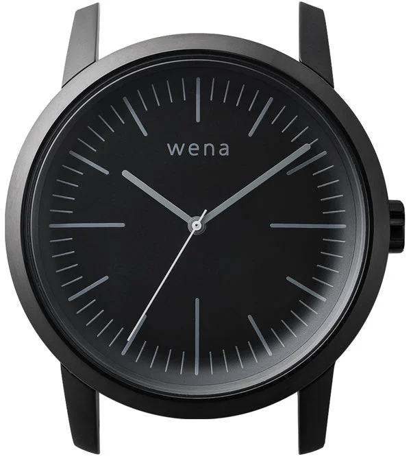 Smart Watches for Mens Voice Calls-Wena By Sony Watch Head Three Hands Black