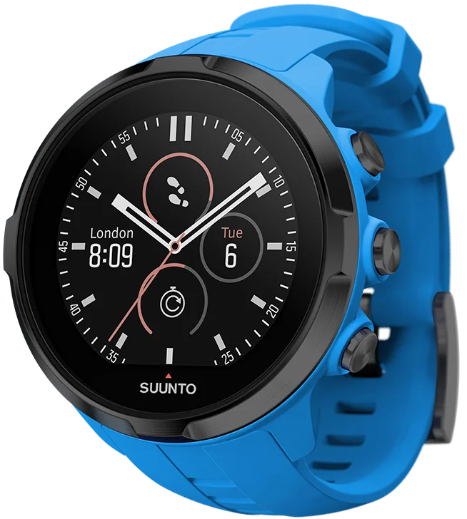 Smart Watches for Mens Waterproof-Suunto Watch Spartan Sport Wrist HR Blue