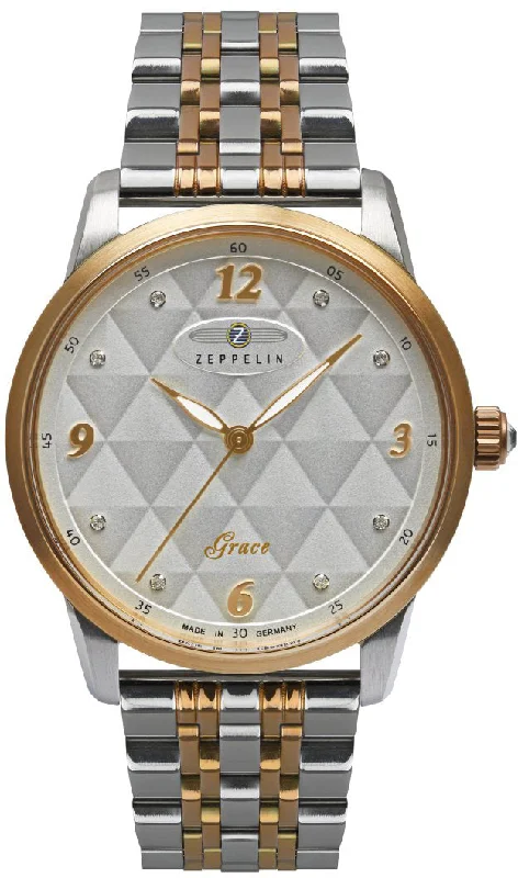 women's mechanical watches with C3 SuperLuminova design -Zeppelin Grace Ladies Bracelet