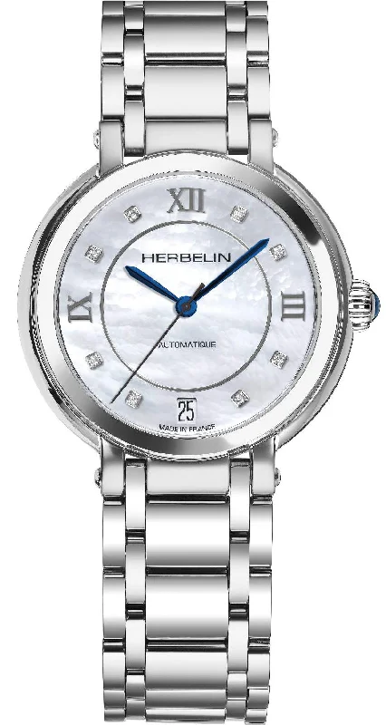 women's mechanical watches with day-night design -Herbelin Galet Ladies