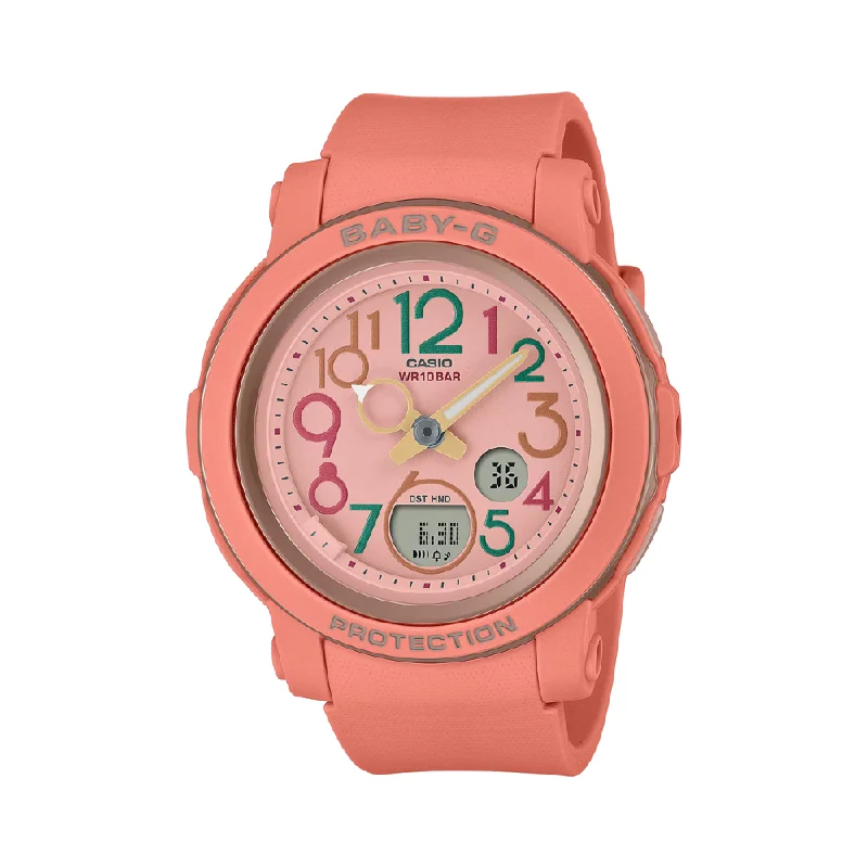 women's Casio solar powered watches -CASIO BABY-G BGA-290PA-4ADR ORANGE WOMEN WATCH women's Casio solar powered watches -CASIO BABY-G BGA-290PA-4ADR ORANGE WOMEN WATCH