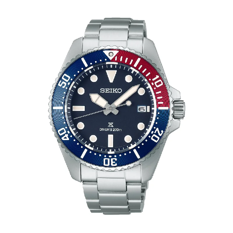 men's dive watches with nylon straps -SEIKO PROSPEX SNE595P1 SOLAR DIVER MEN WATCH
