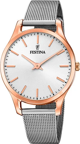 women's mechanical watches with commemorative edition design -Festina Two Hands Ladies