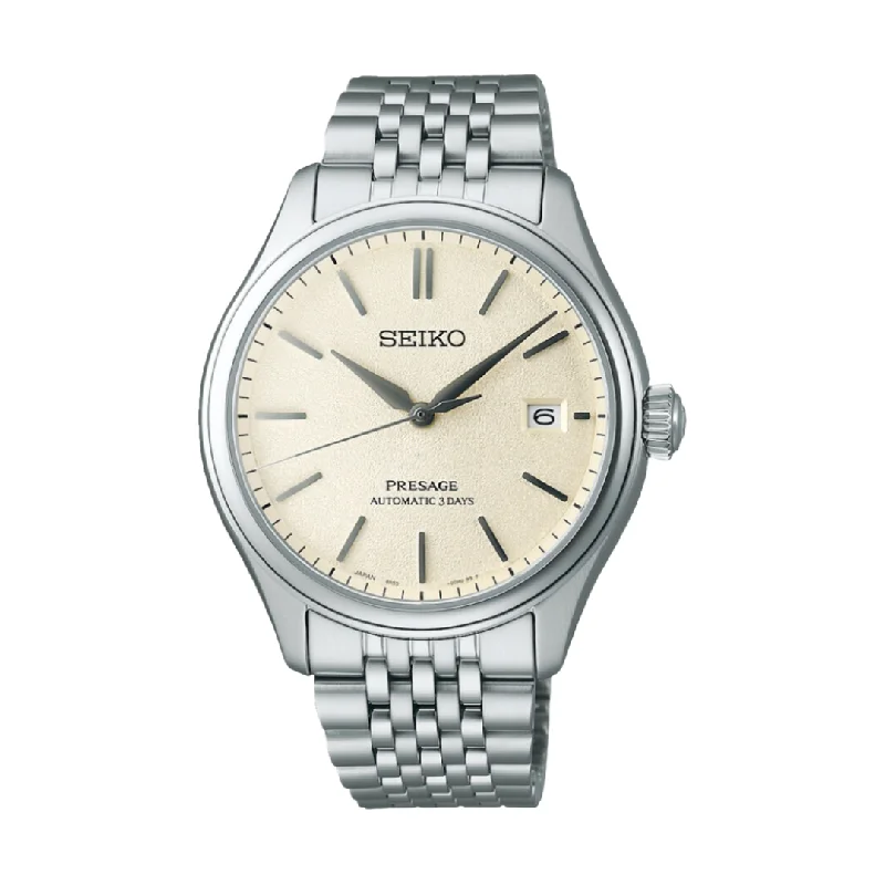 men's Seiko with canvas straps -SEIKO PRESAGE SPB463J1 CLASSIC SERIES 'SHIRO-IRO' MEN WATCH men's Seiko with canvas straps -SEIKO PRESAGE SPB463J1 CLASSIC SERIES 'SHIRO-IRO' MEN WATCH