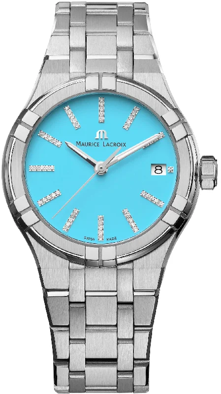 Design inspirations for women's Maurice Lacroix watches -Maurice Lacroix Aikon Quartz 35mm Deep Sky Blue Design inspirations for women's Maurice Lacroix watches -Maurice Lacroix Aikon Quartz 35mm Deep Sky Blue