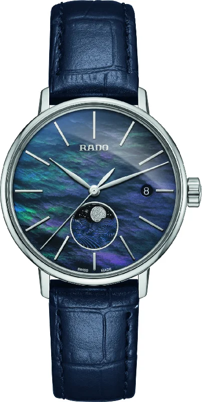 Rado women's watches with minimalist design-​Rado Watch Coupole Classic Moonphase