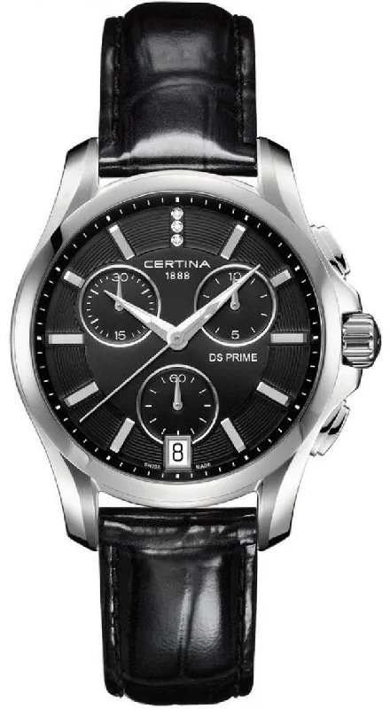 women's Certina with tide display function -Certina Watch DS Prime Lady Round Chrono Quartz women's Certina with tide display function -Certina Watch DS Prime Lady Round Chrono Quartz