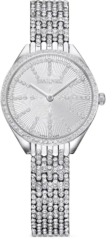women's mechanical watches with magnifying design -Swarovski Attract