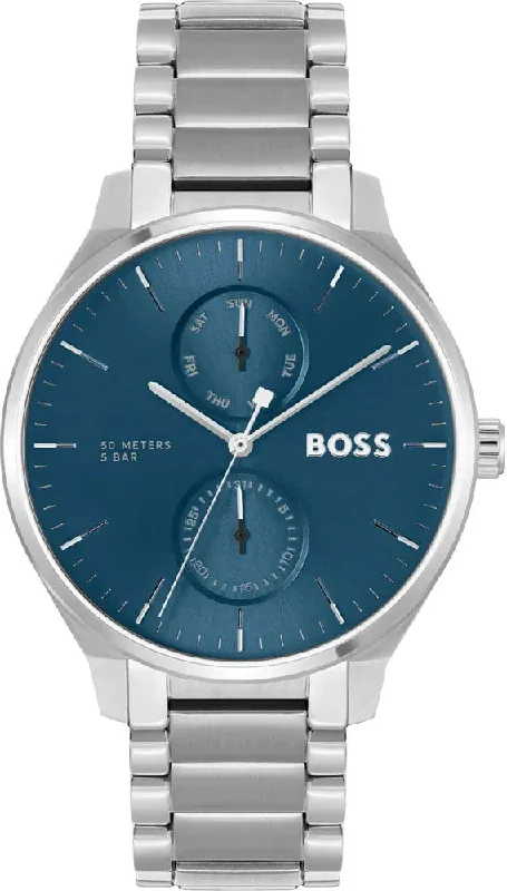 men's mechanical watches with world time design -Boss Tyler Mens