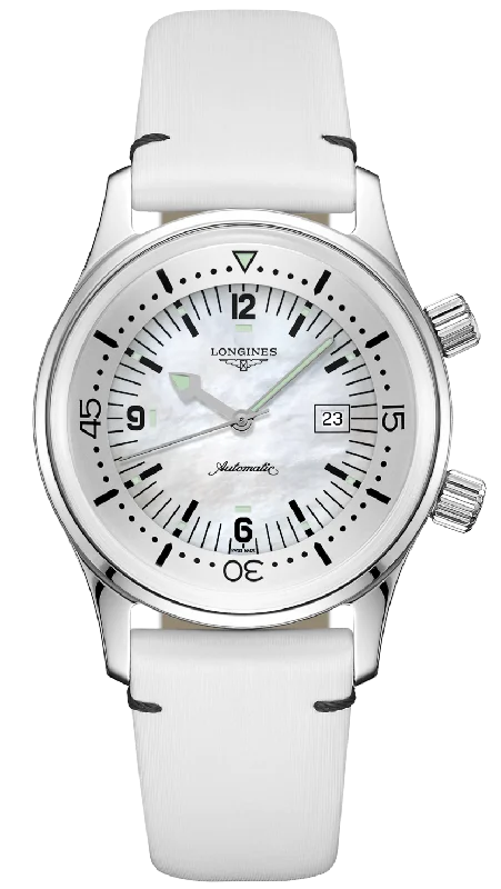 women's Longines with quick-release style straps for convenience -Longines Watch Heritage Legend Diver Ladies women's Longines with quick-release style straps for convenience -Longines Watch Heritage Legend Diver Ladies