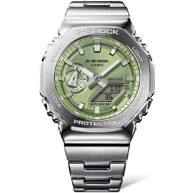 premium quality men's skeletonized watches for collectors -G-Shock GM2110D Metal Ana-Digi Green premium quality men's skeletonized watches for collectors -G-Shock GM2110D Metal Ana-Digi Green