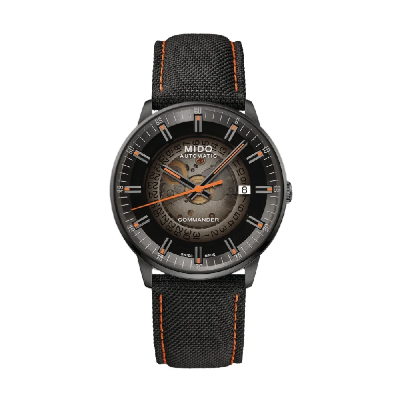 men's dive watches with sporty design -Commander Gradient Black Synthetic Strap