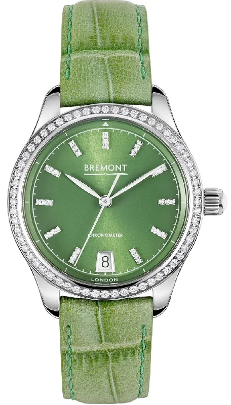 women's mechanical watches with curved design -Bremont Lady K Jade