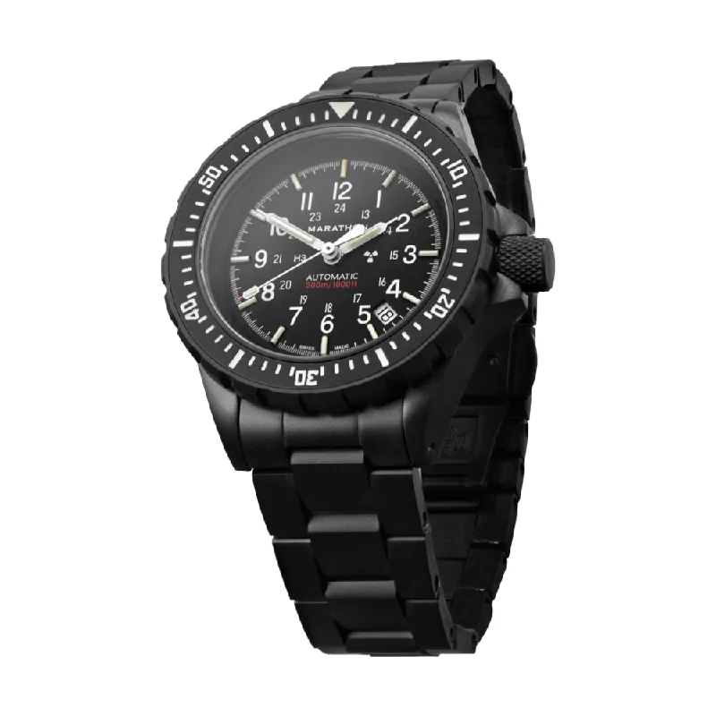 men's GMT watches with limited edition style design -Search & Rescue Diver's Automatic (GSAR)- Anthracite Black - 41mm - Bracelet men's GMT watches with limited edition style design -Search & Rescue Diver's Automatic (GSAR)- Anthracite Black - 41mm - Bracelet