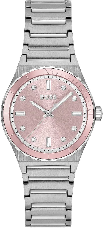 women's mechanical watches with magnetic-resistant design -Boss Candor Sport