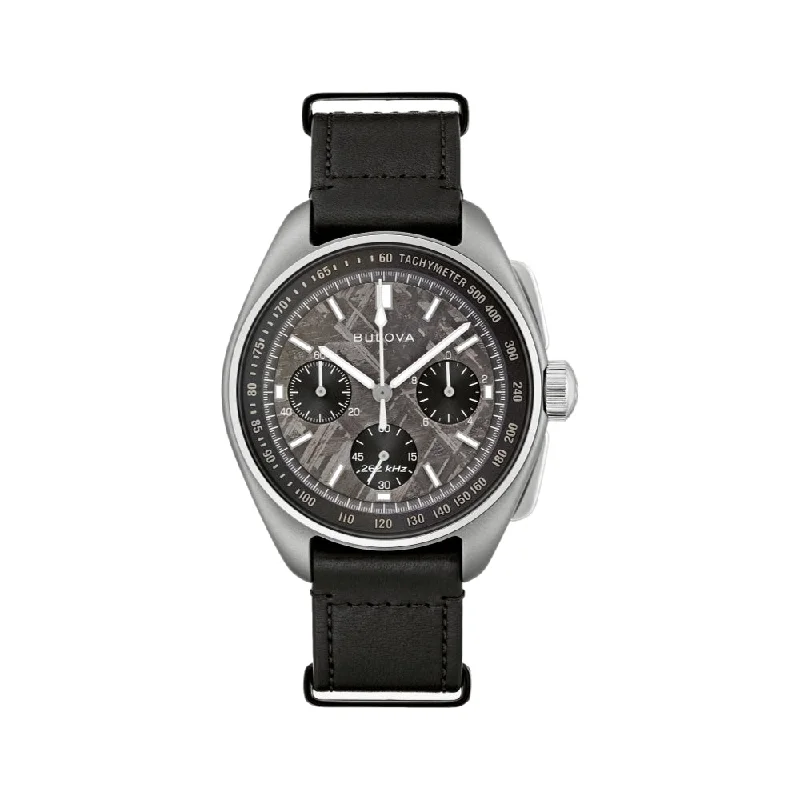 men's pilot watches with phosphorescent style design -Lunar Pilot Meteorite Dial, 43.5mm