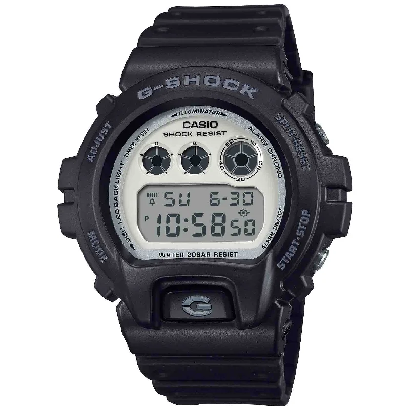 lightweight men's skeletonized watches -G-Shock DW6900 Digital Brilliant White