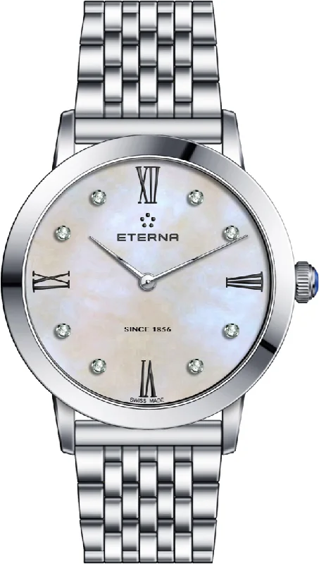 Eterna diamond-accented timepieces-Eterna Watch Eternity Lady Quartz